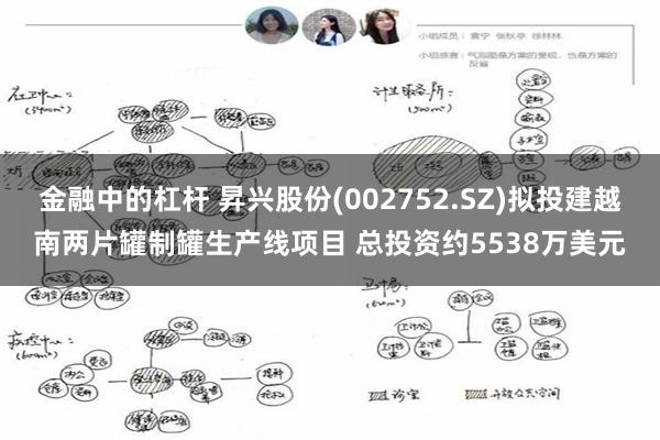 金融中的杠杆 昇兴股份(002752.SZ)拟投建越南两片罐制罐生产线项目 总投资约5538万美元
